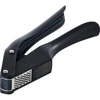 Mastrad - Spremiaglio 2 in 1 in acciaio inossidabile, per tagliare e spremere l'aglio in modo sottile e compatto e lavabile in lavastoviglie