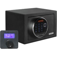 Genie Hand Cassaforte a Tempo Motorizzata con Conto alla Rovescia - Lettore di Impronta Digitale - Alimentazione d'Emergenza con USB Frontale - Serratura B-Class - Sistema Anti Bounce