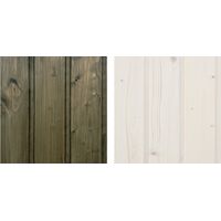 Holzimprägnierset für die Innen- und Außendekoration: 10L weißer + 10L moos Imprägnierer + GRATIS Bürstenset- TIMBELA DKMT02-MOSS/WHITE