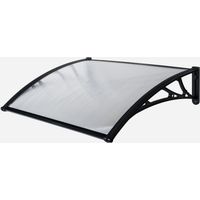 Werka Pro – Marquise en polycarbonate 80 x 100 cm – Panneau anti UV – Structure en ABS – Protection entrée mobilier de jardin - PRO 80 X