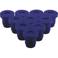 10er Set ORGA-BOX Silikonfüße für 10,5 mm Bohrloch blau