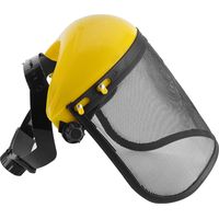 Casque de sécurité forestier avec visière intégrale en maille pour débroussailleuse et protection forestière