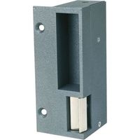 JPM – Gâche verticale 12V contact stationnaire – Aluminium gris sablé – Résistance > 200 kg – Compatible main gauche – 10021A012A