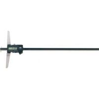 Indicador de profundidad numérico DIGI-MET® para medida de gargantas y de distancias, rango de medida : 300 mm, Modelo de tornillo de bloqueo, Largo del base 150 mm