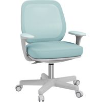 Chaise de bureau ergonomique verte 55x48x82,5-94,5 cm pivotante et réglable en hauteur, confort moderne