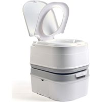 Briebe WC1195W Toilette Portable Chimique pour Adultes 24L Camper, Camping, Auto Caravane WC Blanc