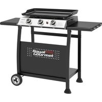 Royal Gourmet – Plancha à gaz 3 brûleurs 7,5 kW – Plaque amovible 62 x 35,5 cm – Gril portable sur chariot pour cuisson extérieure