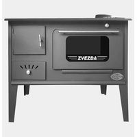 Cuisinière à bois - ZVEZDA - Narodna CHP - 6.1 kW - Plaque en fonte - Efficacité A