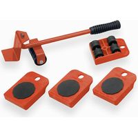 Kit de cales de levage et roulettes de transport pour meubles – Acier – Charge max 150 kg – Utilisation dans espaces confinés – Meister Werkzeuge