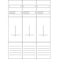 Eaton ZSD-Z37A1333 Zählerfeld, 3-feldrig, komplett ohne Schaltgeräte