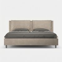 Doppelbett mit Aufbewahrungsrahmen Modernes Design Antea 200x210 - Taupe