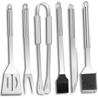 20 pièces d'outils pour churrasco, accessoires pour barbecue d'extérieur, outils pour barbecue en acier