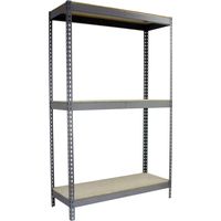 Simonrack Metallregal grau Holz robust Werkstatt