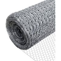 Vounot – Grillage souple en acier galvanisé 1x25m – Maille hexagonale 13mm – Pour enclos volaille et petits animaux – Résistant à la rouille