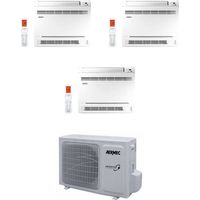 Aermec Climatizzatore Trial Split CKG a Console 9+9+12 con MPG730 R-32 Inverter Wi-Fi Incluso Classe A++