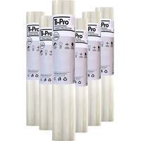 TI-Pro Clear Self-Adhesive Carpet Protector Film Roll 600mm x 50m - DIY Heavy Duty Waterproof Floor Protection, 6 Pack