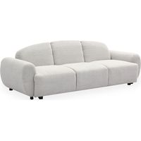 Canapé Convertible 3 Places en Tissu "Buddy" 234cm Gris