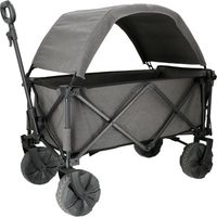 Travellife Burano carro de playa gris con toldo