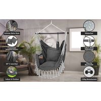 Hanging chair with cushions 360 swivel 150kg capacity