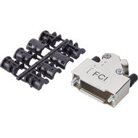 FCI D-SUB 8655MHRA1501KLF Alloggiamento D SUB Numero Poli (num): 15 Colata di zinco 45 ° Argento 1 pz.