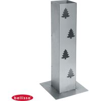 Bellissa® Corten Feuersäule 70cm Lichtsäule Windlicht Säule Garten Terrasse Deko - Tanne