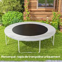 Tapis de rechange pour trampoline tapis de saut de remplacement, compatible trampoline Ø 3,7 m et ressorts de 14 cm