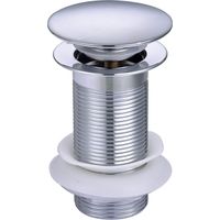 RAK Click Clack 11/4 inch Basin Waste Chrome - Unslotted (For Basins with No Overflow)