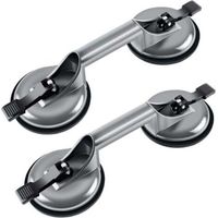 Ventouses doubles 100 kg, ventouses de manutention en aluminium 120 mm, ventouses de vitrier