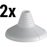 2x col blanc tube d'eau couvercle plastique 10-22mm diamètre universel