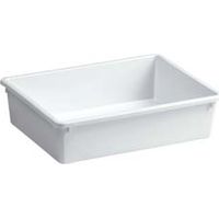 BACINELLA PER FRIGO IN POLIPROPILENE BIANCA- - cm.40x30x10h. lt.10 - 5 pezzi STEFANPLAST