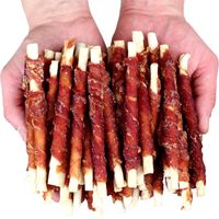 Hundeleckerli, Snack Rindfleischsticks mit Ente Woof&Miau 500g