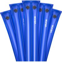 VEVOR Pool Beschwerungssack, 5 Packungen a 300 cm, 0,4 mm dicke PVC-Säcke mit Gewichten mit auslaufsicherem Schraubverschluss, Wassersäcke zur Befestigung von Poolabdeckungen im Winter, blau