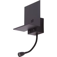 Lindby Lámpara de pared 'Thorid' en Negro Metal