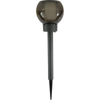Solarlaterne - GALIX - G2625 - Natürlicher Flammeneffekt - 12 LED SMD - Bernsteinfarben - Ø 10,5 cm - H 41 cm - 4 Lumen