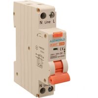 RCBO Interruttore Magnetotermico Differenziale Tipo A Curva C 1P+N 1M 6000A 10mA Per Zone Umide AC 230V IP20 IEC61009-1 PL8HT, Corrente Disponibili 6A 10A 16A 20A 25A 32A (C10A)