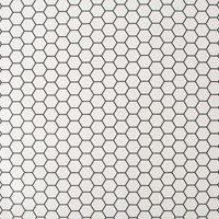 Contour - Vliestapete - HEXAGON LATTICE Weiss - 10m x 52cm