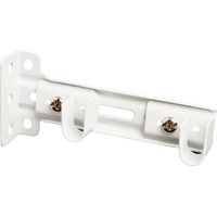 Soporte lateral doble riel reforzado blanco, 2 uds