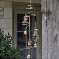 Windchime 93cm Triple Pineapple Design Garden Ornament Woodlodge