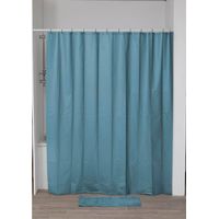 Rideau de douche laser eva 180x200cm - bleu canard - Tendance