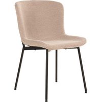 Maceda Esszimmerstuhl bouclé beige.