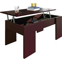 Mesa de centro elevable Gala Wengue 90cm (ancho) x 45,3cm (alto)