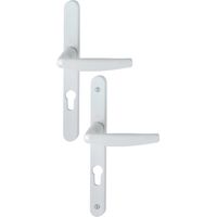 Glastürset Schmalschild Atlanta 1530/300LMSGL HOPPE 195mm Weiß 9016 Schlüssel i Entr.70 C.7 - ép.78/87 - 3303859