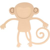 Cadre photo en bois en forme de singe