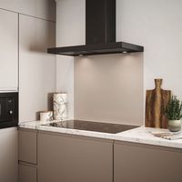 Splashback Pale Beige Glass Kitchen Backsplash 900mm x 750mm x 6mm