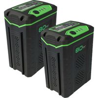 EXTENSILO 2x Batterie compatible avec Kobalt 80V Max, KSS 2580-06, 630-CFM, KHB 004B, KM 2180B-06 outil électrique (2500 mAh, Li-ion, 80 V)
