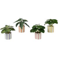 PLANTA ARTIFICIAL C/MACETA SURTIDA 7,5X16 CM