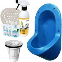 Urinario empotrable TI'PI azul sin agua + kit de válvula de paracaídas + paquete de mantenimiento