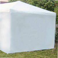Lato della tenda murale bianco 2,9 m x h 1,90 m