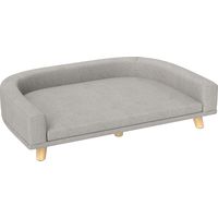 AS EASY Canapé pour chien, canapé pour animal de compagnie canapé pour chat avec coussin, lit pour chien pour grands chiens, canapé pour chien avec design surélevé, fauteuil pour chien avec pieds en b