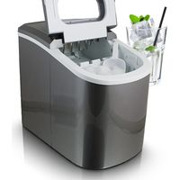 MS-Point Eiswürfelmaschine Eiswürfelbereiter Eiswürfel Ice Maker Eis Maschine in Dunkelgrau